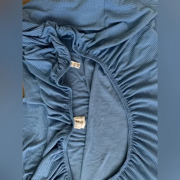 Light Blue Loveseat Sofa Slipcover - Picture 4 of 8